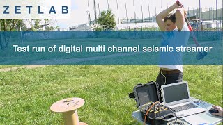 Test run of digital multi channel seismic streamer [upl. by Enajiram]