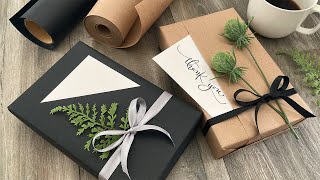 2 Ways To Wrap A Gift With A Card Pocket  Gift Wrapping Ideas [upl. by Danya]