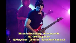 Backing Track Joe Satriani Style E major [upl. by Skolnik]