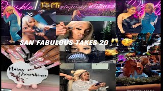 SAN FABULOUS TAKES 20 🥳🥂 BIRTHDAY VLOG [upl. by Atem]