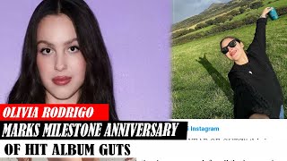 Olivia Rodrigo Marks Milestone Anniversary Of Hit Album Guts [upl. by Simons]