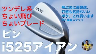 ツンデレ系・ちょいブレード。ピン「i525」アイアンを関浩太郎が試打インプレッション｜Vol133 [upl. by Bella]