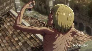 Armin eats Bertholdt  Attack on Titan アーミンはバートホルトを殺す進撃の巨人 [upl. by Leilah]