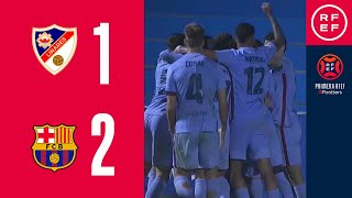 RESUMEN  Linares Deportivo 12 FC Barcelona B  PrimeraRFEF  Jornada 10  Grupo 2 [upl. by Priscella]