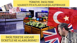 İngiltere’de market fiyatları asgari ücret ne kadar Asgari ücretle neler alabilirsiniz [upl. by Augustus]