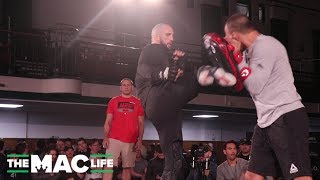 UFC London Open Workouts Volkan Oezdemir Highlights [upl. by Prosper105]