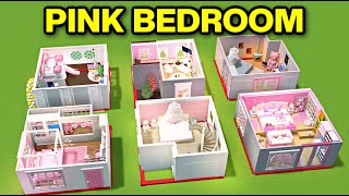 PINK BEDROOM BUILD BATTLE in Bloxburg [upl. by Jason]