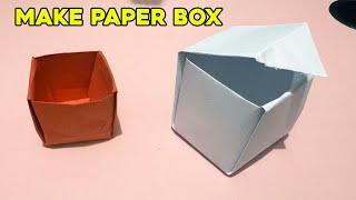 DIY Craft How to Make a Paper BOX Easy Tutorial [upl. by Oratnek]