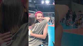 The very supportive girlfriend of Ara Galang 👀❤️ cindara cindyamutan cherytiggo volleyball wlw [upl. by Nnod]