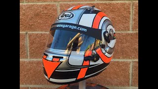 AEROGRAFIA CASCO KART ARAI SK6 BY LORENZOS GARAGE [upl. by Eisse]