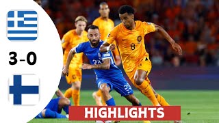 Greece vs Finland 30  Extended Highlights amp Goals [upl. by Airretnahs]