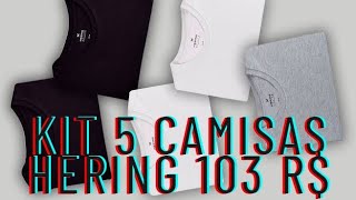 CAMISAS HERING KIT 5 CAMISAS ORIGINAL 103 REAIS NA BLACK FRIDAY [upl. by Dlareg]