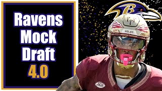 Baltimore Ravens Mock Draft 40 [upl. by Aracal400]