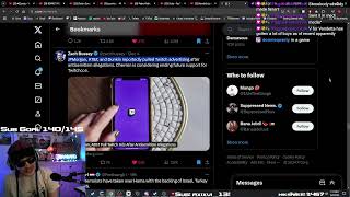 Ina reacts to twitch adpocalypse JPMorgan Dunkin Doughnuts and Chevron pull adds from platform [upl. by Eycal988]