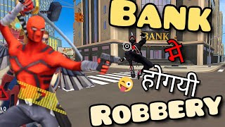 Spider Man Save The Bank By Robbery 😨  Spider Fighter 3 Gameplay [upl. by Mayda663]