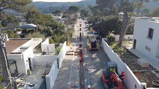 Travaux denfouissement des réseaux à CarnouxenProvence [upl. by Frolick]