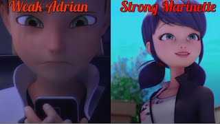 Weak Adrian vs Strong Marinette😱édit mlb comic Love couple cartoon😍🥰😘LadybugAMVviral [upl. by Aimet748]