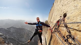 Worlds Deadliest Hike  Huashan Mountain Range China [upl. by Gnaig]