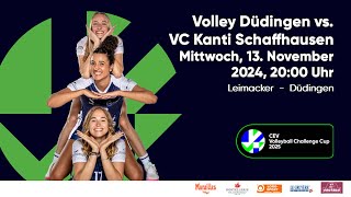 CEV Challenge CUP 2025 Volley Düdingen SUI  VC Kanti Schaffhausen SUI [upl. by Ahsener418]