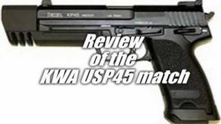 KWA USP 45 match pistol review [upl. by Bennir]