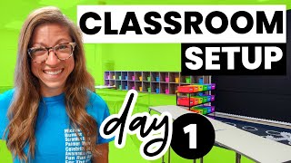 Classroom Setup Day 1  Falling in Love With Teaching Again VLOG 18 [upl. by Gilemette]