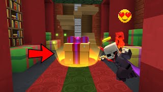 All Christmas Present Box Location in BedWars Lobby Blockman Go 2023 [upl. by Ttevy]