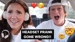 HEADSET PRANK 🎧 🎶 🤯 GONE WRONG 😳 [upl. by Norrad]