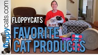 Best Cat Products  Floppycats Favorite Cat Product Video  Cat Product Review [upl. by Cirdor]