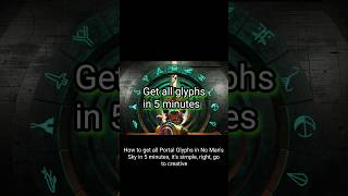 Get all portal glyphs in 5 minutes no mans sky nomansky gaming nms [upl. by Ohploda]