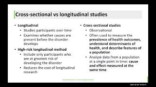 Cross sectional vs longitudinal studies [upl. by Anirbak]