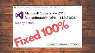 How to Fix Microsoft Visual C 2015 Redistributable Setup Failed error 0x80240017 [upl. by Ynned]