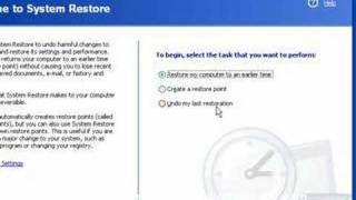 How To Restore a Windows XP Restore Point [upl. by Talyah400]