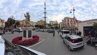 NCL Escape Nov 12 2024 Tour Naples Italy a 360 view of Driving through Downtown Sorrento [upl. by Anamor]