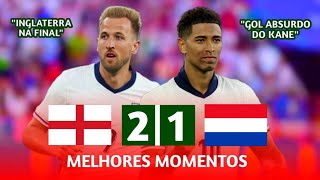 INGLATERRA X HOLANDA  MELHORES MOMENTOS  SEMIFINAL  EUROCOPA 2024 [upl. by Cresida]