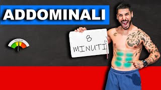 ECCO COME AVERE ADDOMINALI DEFINITI  allenamento in 8 minuti [upl. by Nale]