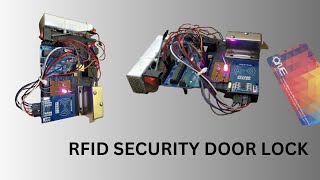 RFID Security Door Lock Project Using Solenoid Lock  RFID Solenoid lock [upl. by Nnire899]