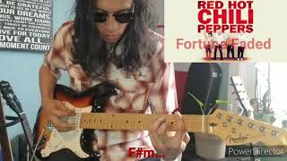 Fortune Faded  Red Hot Chili Peppers Guitar lesson with Tabs amp Lyrics [upl. by Immas999]