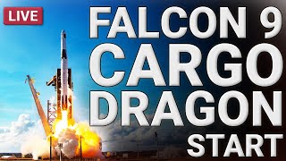 Falcon 9 startet Cargo Dragon zur Internationalen Raumstation  Live auf Deutsch [upl. by Etteniuqna]