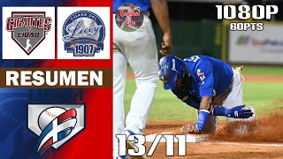 Resumen  Tigres del Lice vs Gigantes del Cibao  Serie Regular Lidom 20242025 13112024 [upl. by Ahsieyk]