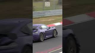 2024 Porsche Cayman 718 GT4 RS MR Manthey Racing at the Nurburgring  Loud exhaust [upl. by Sivahc]