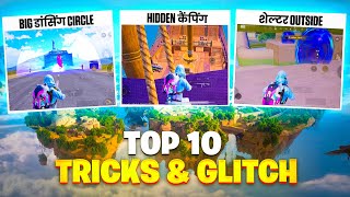 Top 10 Brand New 31 UPDATE Tricks And Glitch In BGMI  Shelter Outside  Bgmi Glitchs [upl. by Eelyahs]