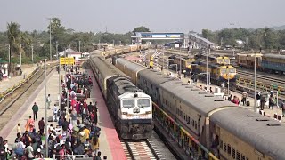 13176 SilcharSealdah Kanchanjunga Express Arriving at Badarpur Railway Station [upl. by Ezirtaeb252]