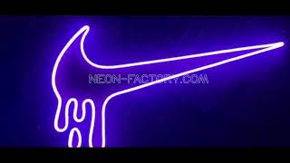 DrippingMelting Nike neon led light sign [upl. by Llehcsreh]