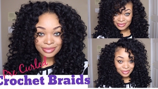 Precurled Model Model Jumpy Wand Crochet Braids  StepByStep  Beginner Friendly [upl. by Ynamreg]