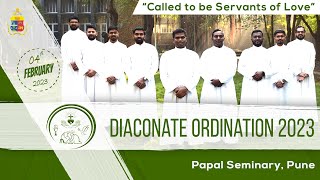 Diaconate Ordination 2023  04th February 2023  Papal Seminary Pune [upl. by Kaleb]