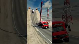 Reverse Car vs Giant Hammer Crashbeamngdrive beamng shorts [upl. by Thordia]