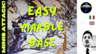 EASY MARBLE BASE  BASETTE EFFETTO MARMO PER MINIATURE [upl. by Nahguav179]