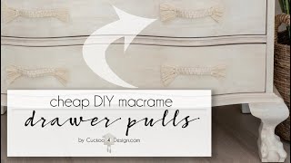 The cheapest and easiest DIY drawer pulls [upl. by Sethrida782]