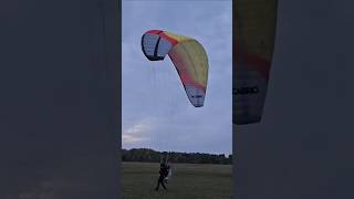 Paramotor takeoff with big trike wing  DUDEKparagliders Cabrio 34  fun flight [upl. by Aicilanna268]