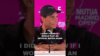 Una gran noticia Rafa Nadal  MUTUA MADRID OPEN 2024 [upl. by Claudio]